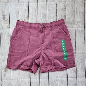 Gloria Vanderbilt Pink Utility Shorts